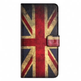 Lederhüllen Für Samsung Galaxy A14 / A14 5G Vintage Englische Flagge