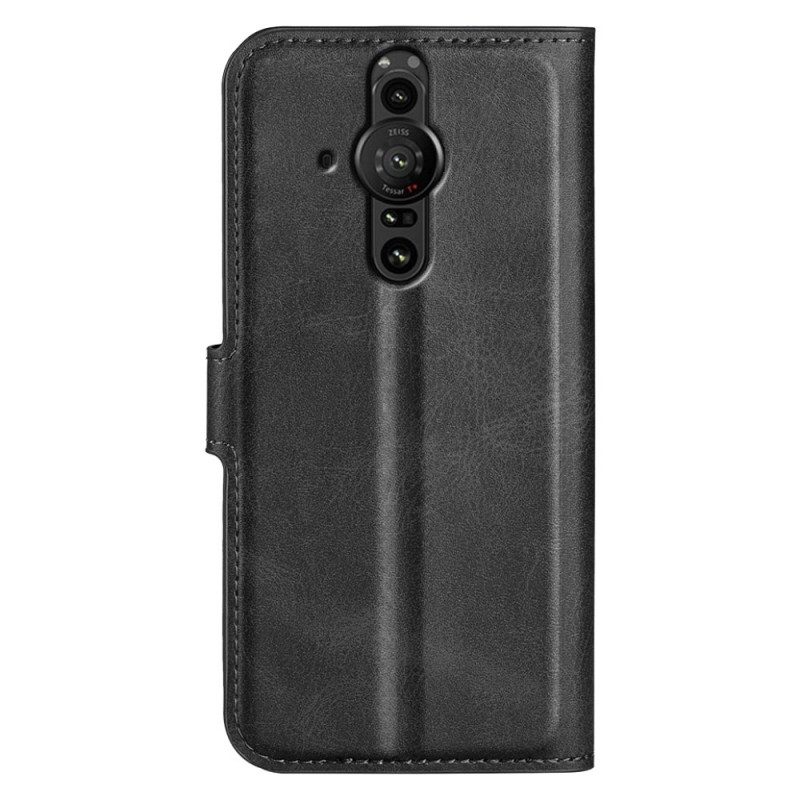 Flip Case Für Sony Xperia Pro-I Kunstleder Slim