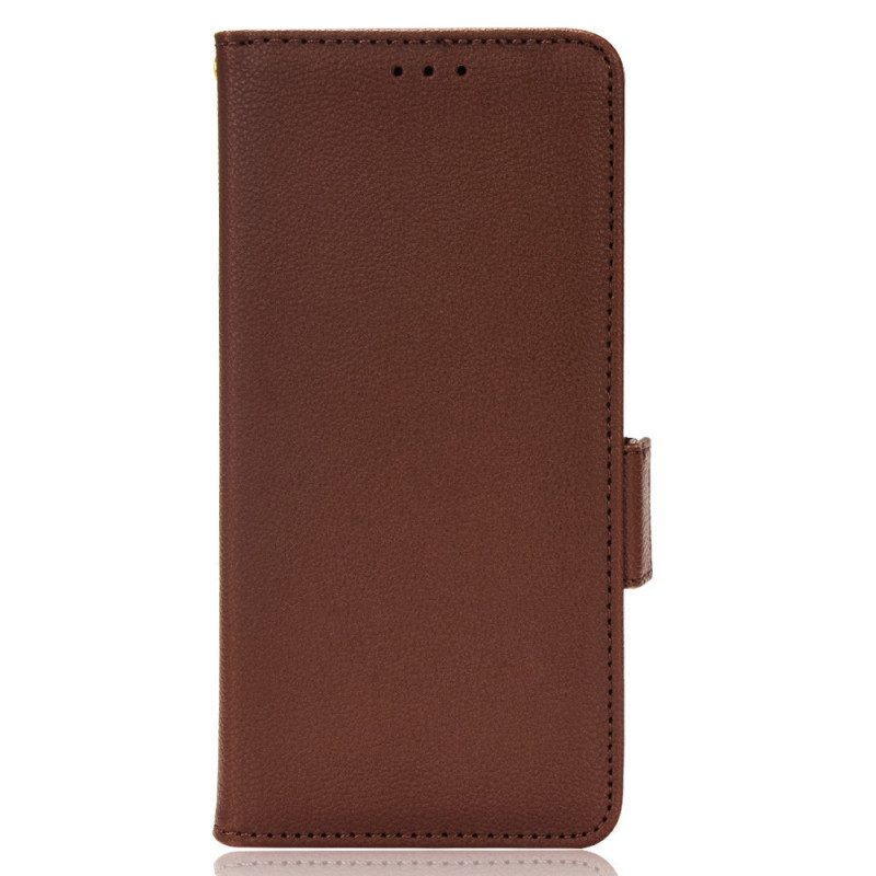 Flip Case Für Sony Xperia Pro-I Premium-litschi-ledereffekt