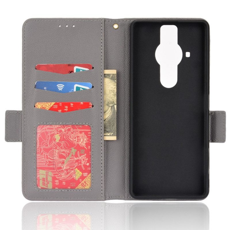 Flip Case Für Sony Xperia Pro-I Premium-litschi-ledereffekt