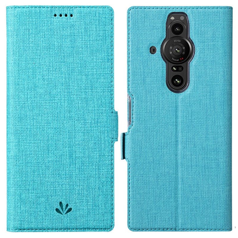 Flip Case Für Sony Xperia Pro-I Strukturiertes Vili Dmx