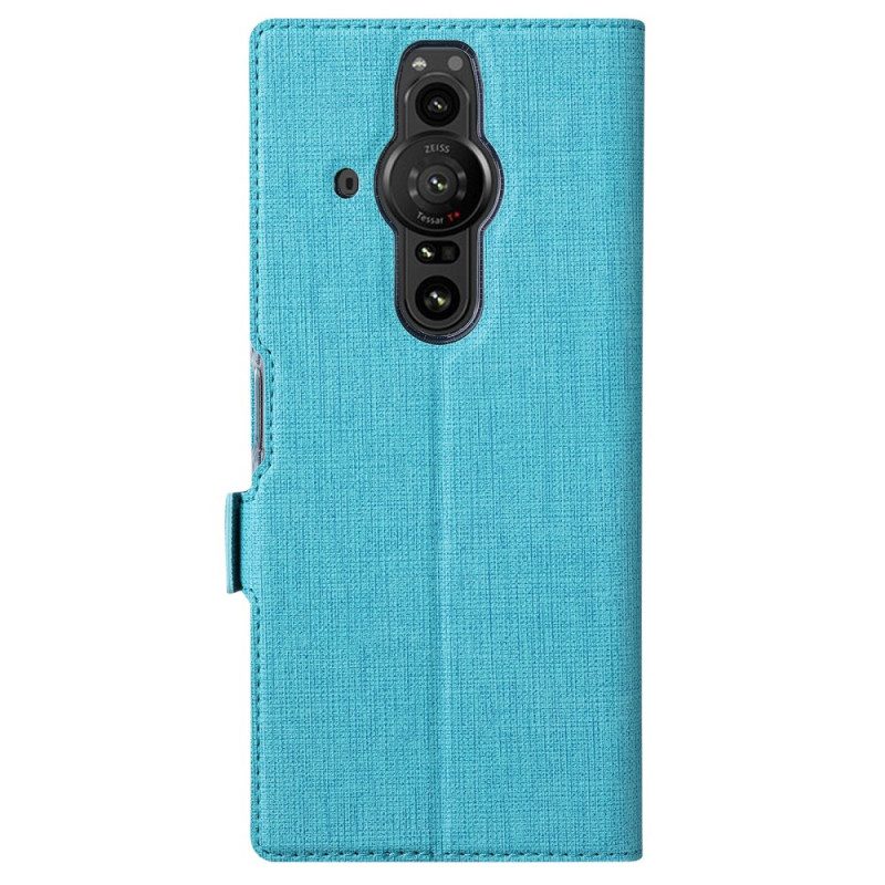 Flip Case Für Sony Xperia Pro-I Strukturiertes Vili Dmx