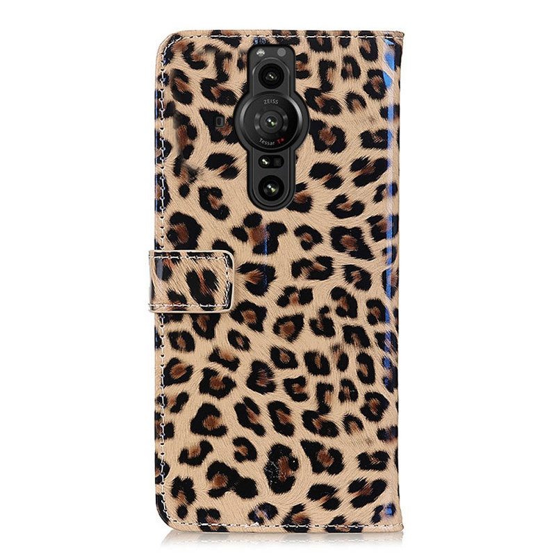 Lederhüllen Für Sony Xperia Pro-I Leopard