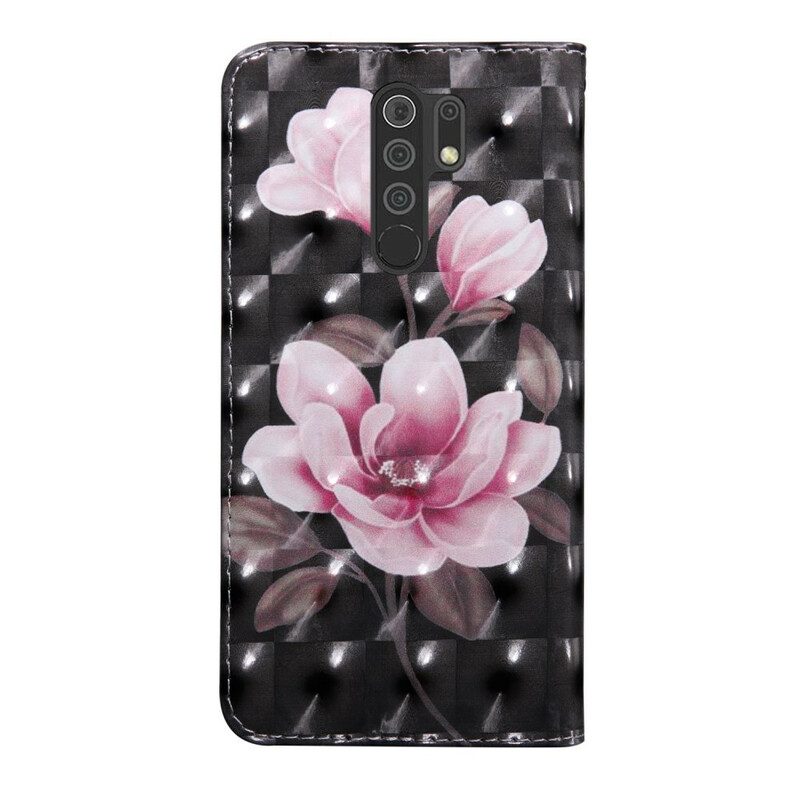 Flip Case Für Xiaomi Redmi 9 Blühende Blumen