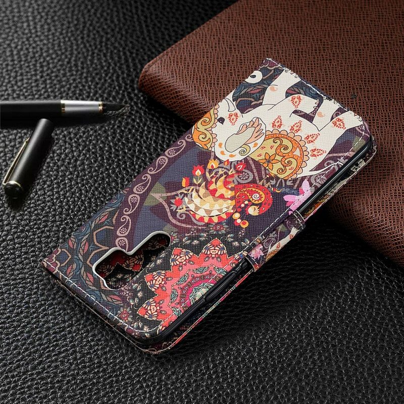 Flip Case Für Xiaomi Redmi 9 Indische Elefanten