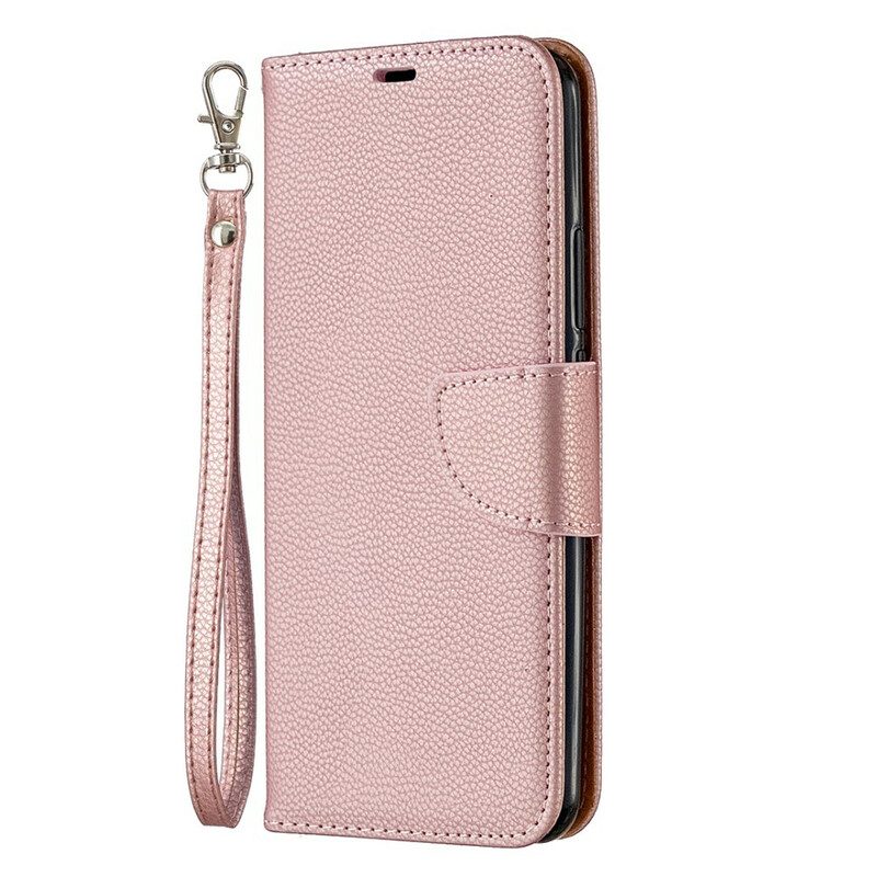 Flip Case Für Xiaomi Redmi 9 Flip Case Lychee Rabat Oblique