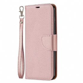 Flip Case Für Xiaomi Redmi 9 Flip Case Lychee Rabat Oblique