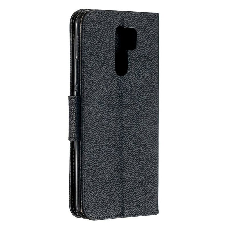 Flip Case Für Xiaomi Redmi 9 Flip Case Lychee Rabat Oblique