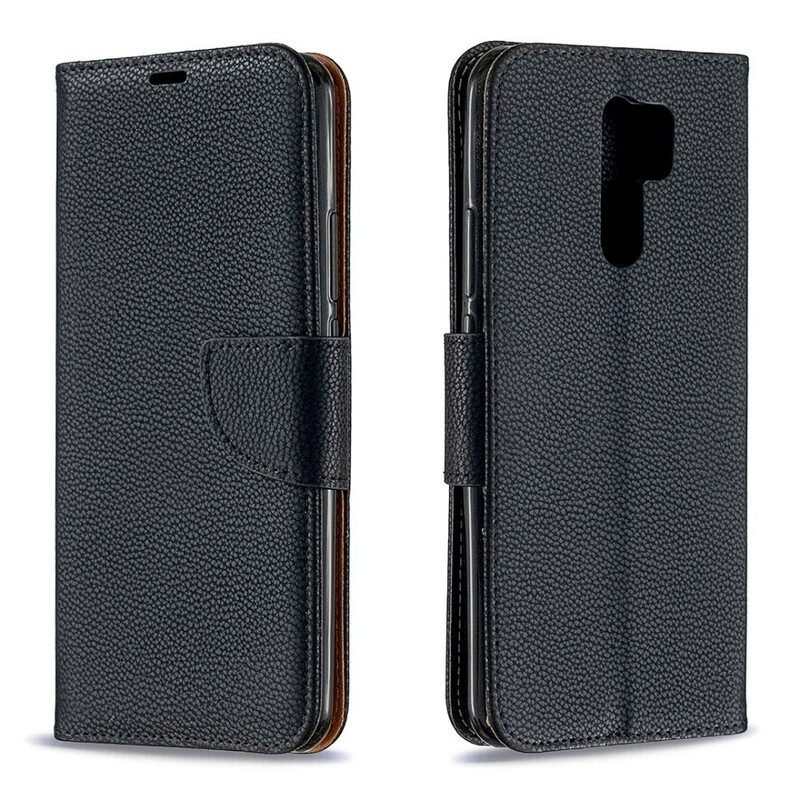 Flip Case Für Xiaomi Redmi 9 Flip Case Lychee Rabat Oblique