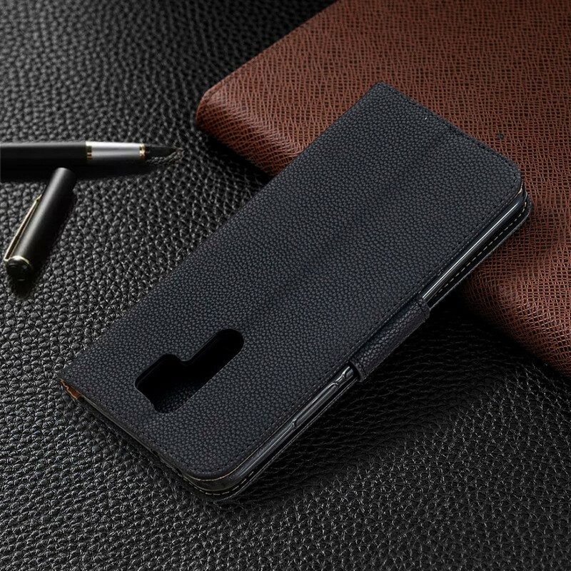 Flip Case Für Xiaomi Redmi 9 Flip Case Lychee Rabat Oblique