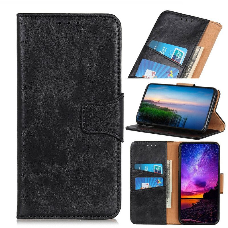 Flip Case Für Xiaomi Redmi 9 Wendeverschluss Aus Spaltleder