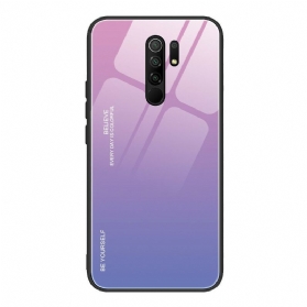 Handyhülle Für Xiaomi Redmi 9 Gehärtetes Glas. Sei Du Selbst