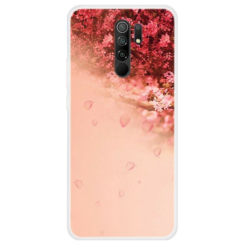 Hülle Für Xiaomi Redmi 9 Nahtloser Romantischer Baum