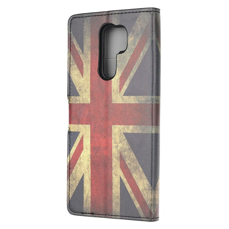 Lederhüllen Für Xiaomi Redmi 9 England-flagge