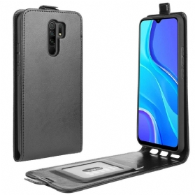 Lederhüllen Für Xiaomi Redmi 9 Flip Case Faltender Ledereffekt