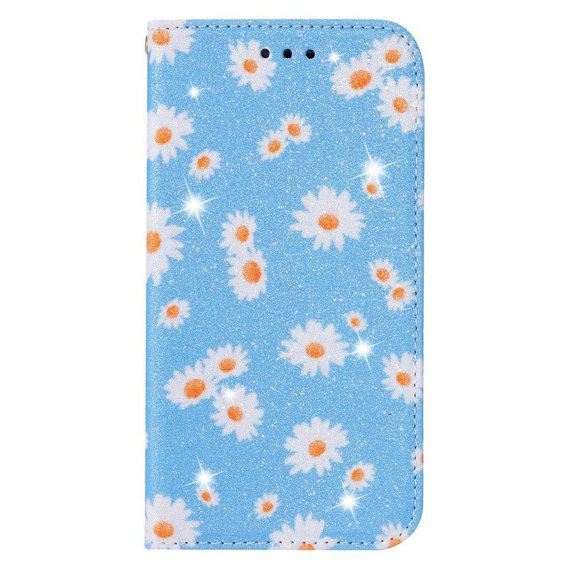 Schutzhülle Für Xiaomi Redmi 9 Flip Case Gänseblümchen