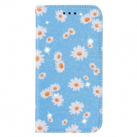 Schutzhülle Für Xiaomi Redmi 9 Flip Case Gänseblümchen