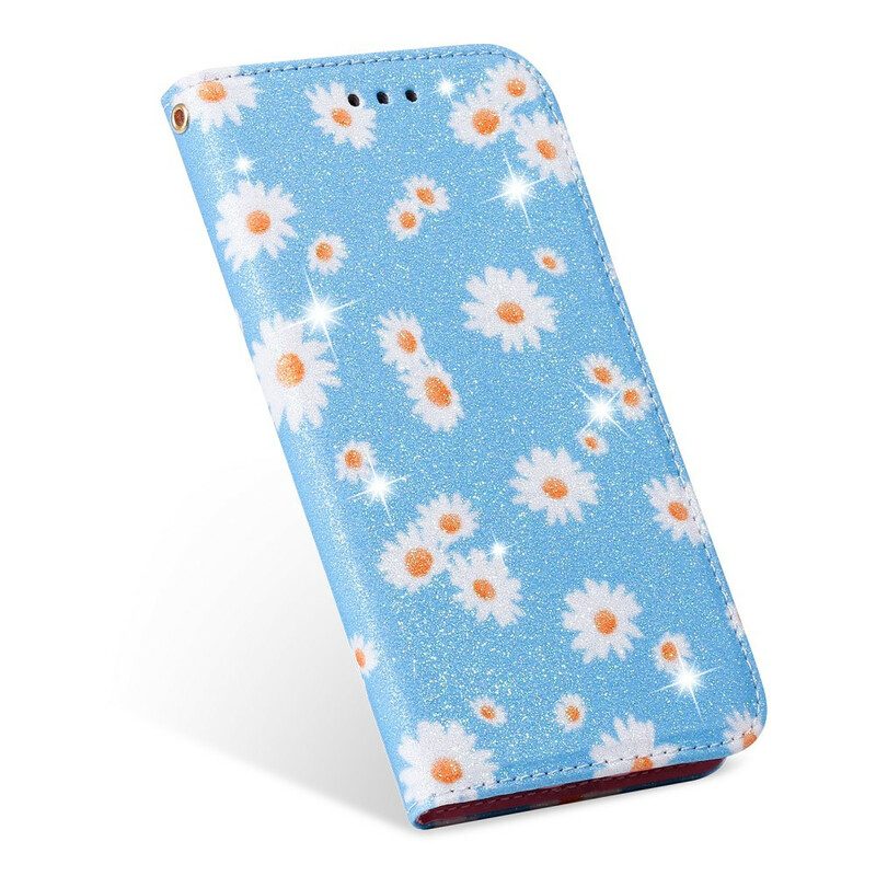 Schutzhülle Für Xiaomi Redmi 9 Flip Case Gänseblümchen