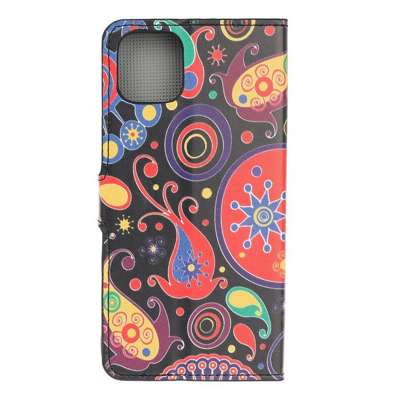 Flip Case Für iPhone 12 Mini Galaxy-design