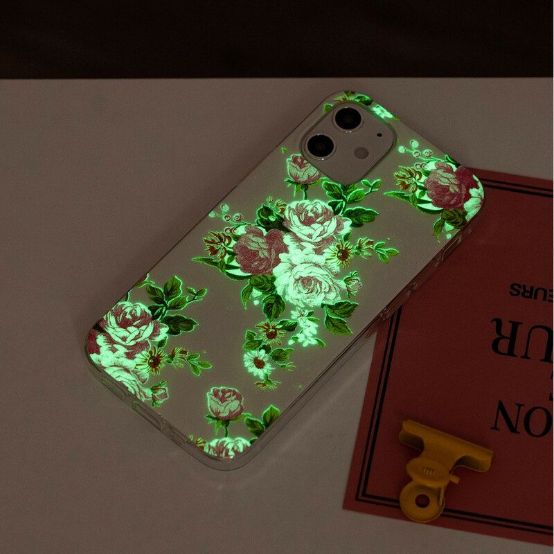 Handyhülle Für iPhone 12 Mini Fluoreszierende Freiheitsblumen