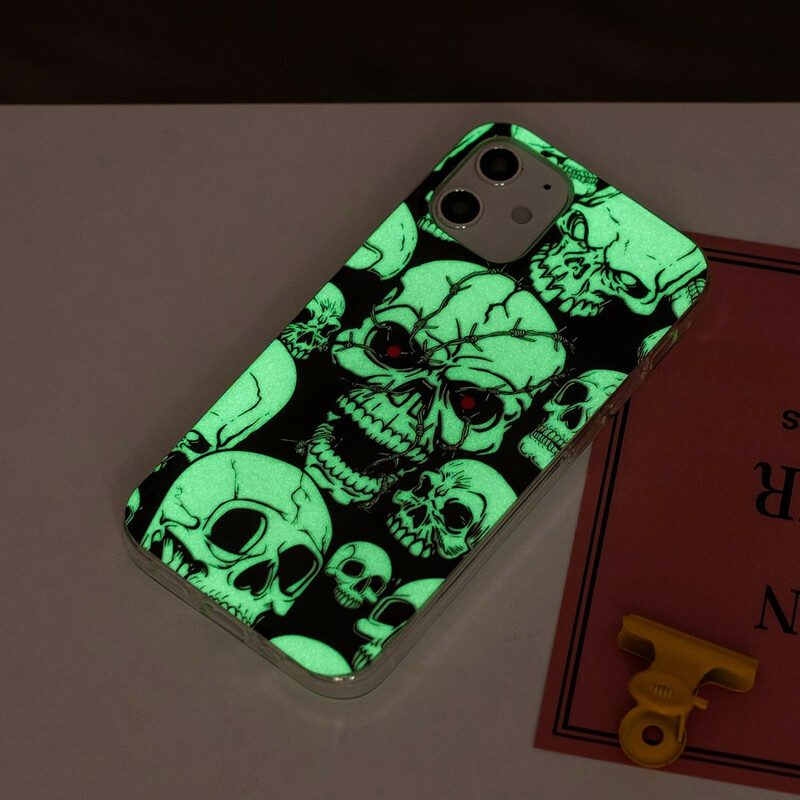 Hülle Für iPhone 12 Mini Achtung Fluoreszierende Totenköpfe