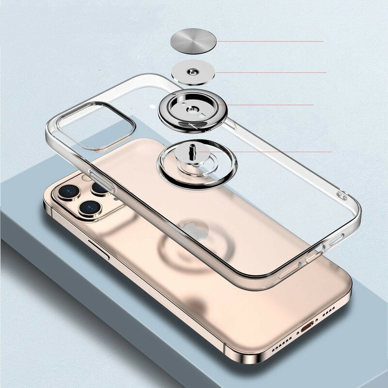 Hülle Für iPhone 12 Mini Transparent Mit Ringunterstützung