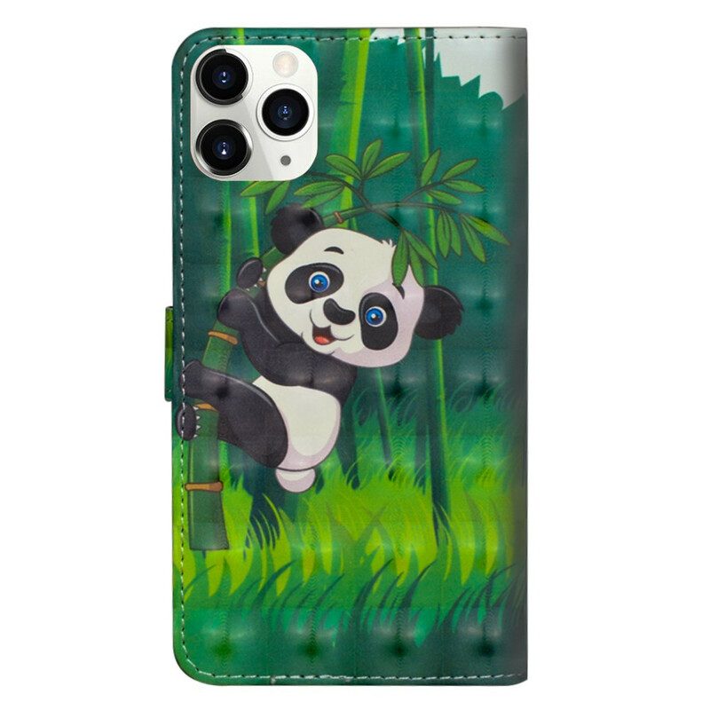 Lederhüllen Für iPhone 12 Mini Panda Und Bambus