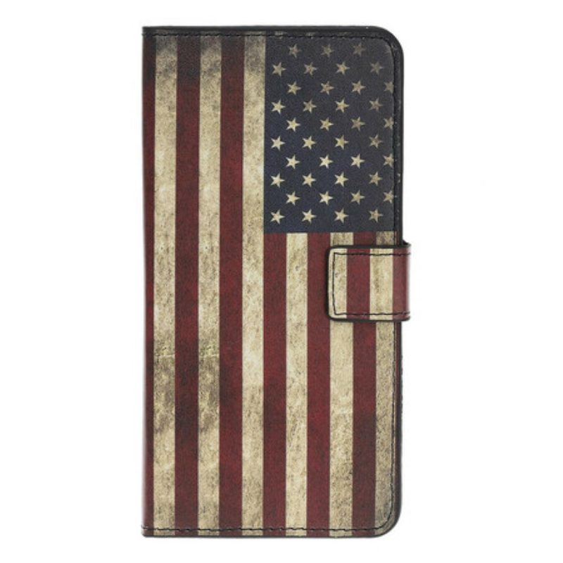 Lederhüllen Für iPhone 12 Mini Us Flagge