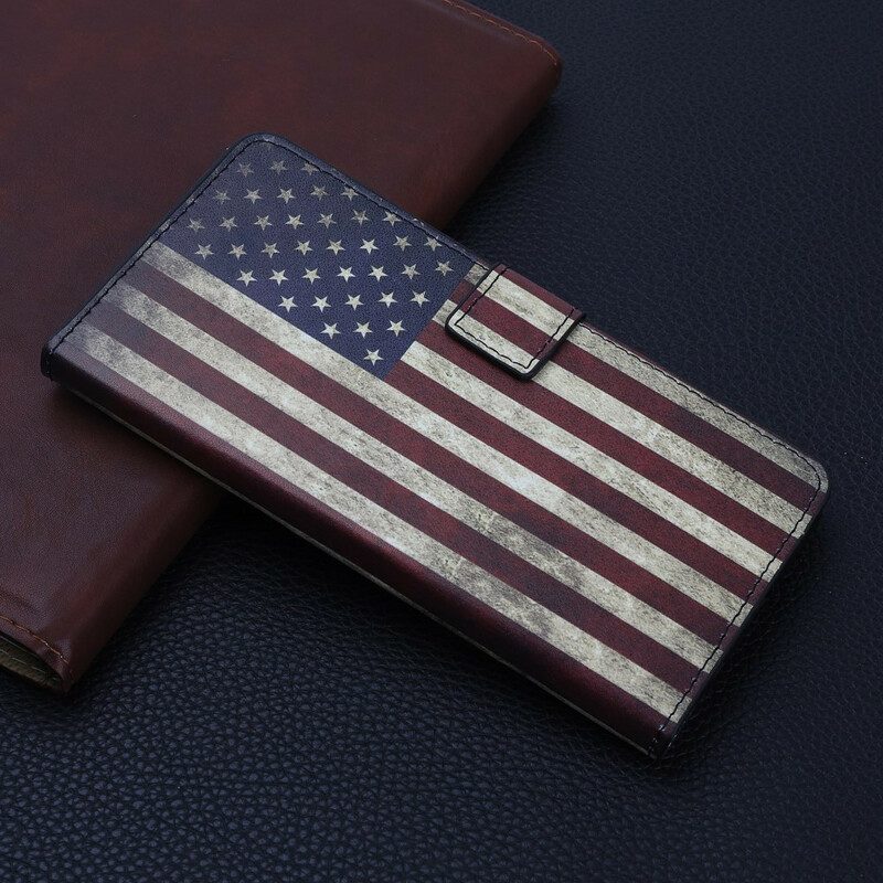 Lederhüllen Für iPhone 12 Mini Us Flagge