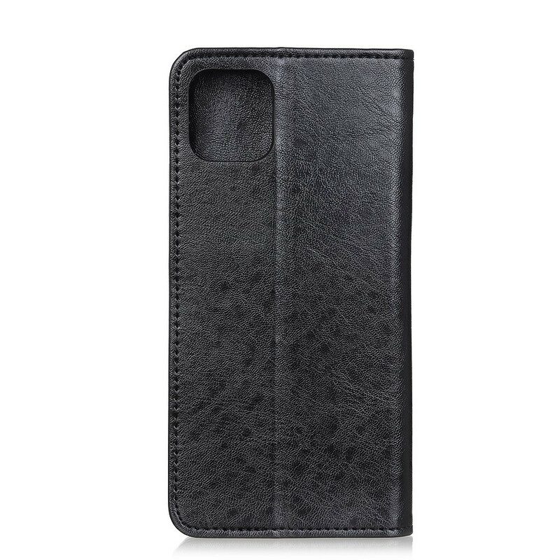 Schutzhülle Für iPhone 12 Mini Flip Case Elegantes Spaltleder