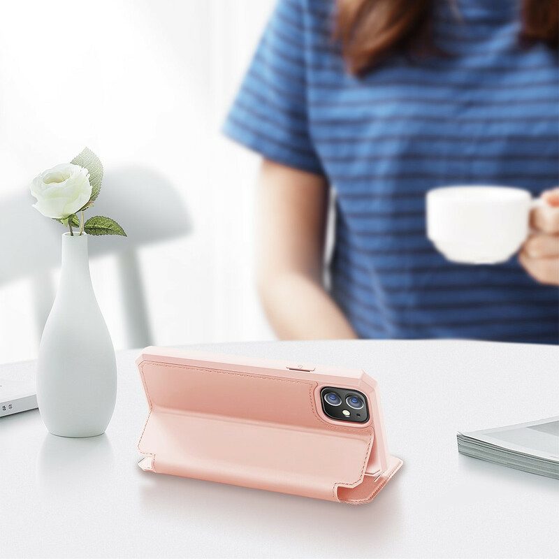 Schutzhülle Für iPhone 12 Mini Flip Case Haut X-serie Dux Ducis