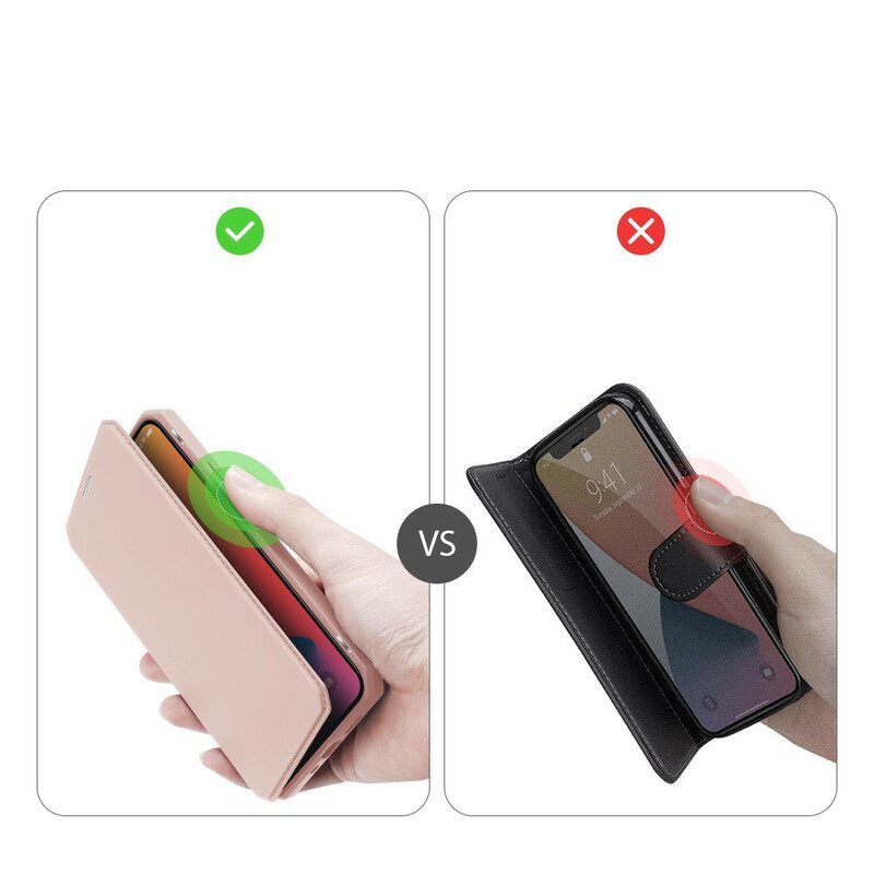 Schutzhülle Für iPhone 12 Mini Flip Case Haut X-serie Dux Ducis