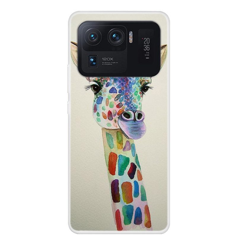 Handyhülle Für Xiaomi Mi 11 Ultra Bunte Giraffe