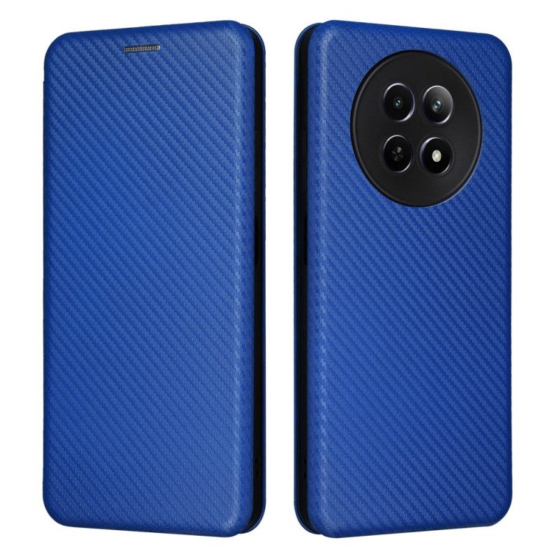 Flip Case Realme 12 / 12x 5g Kohlefaser