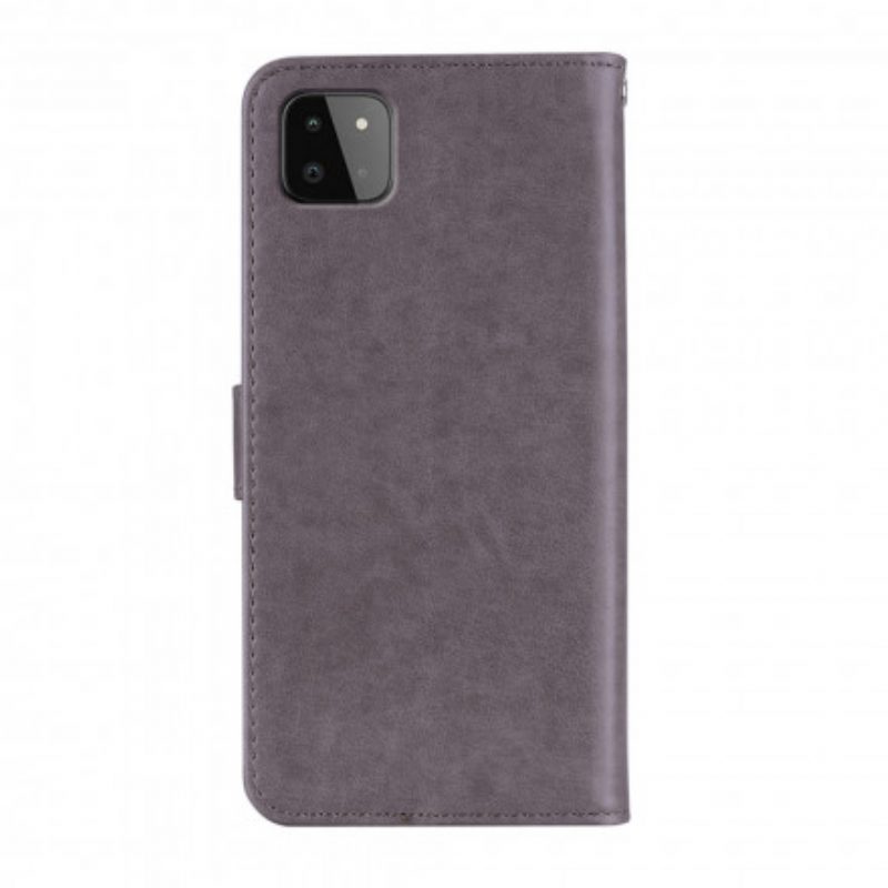 Flip Case Für Samsung Galaxy A22 5G Eulen-mandala Und Charme