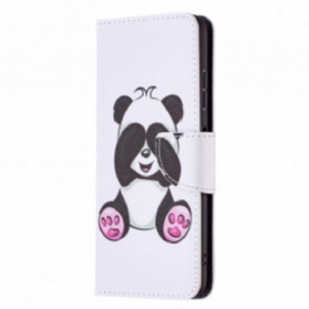 Flip Case Für Samsung Galaxy A22 5G Panda-spaß