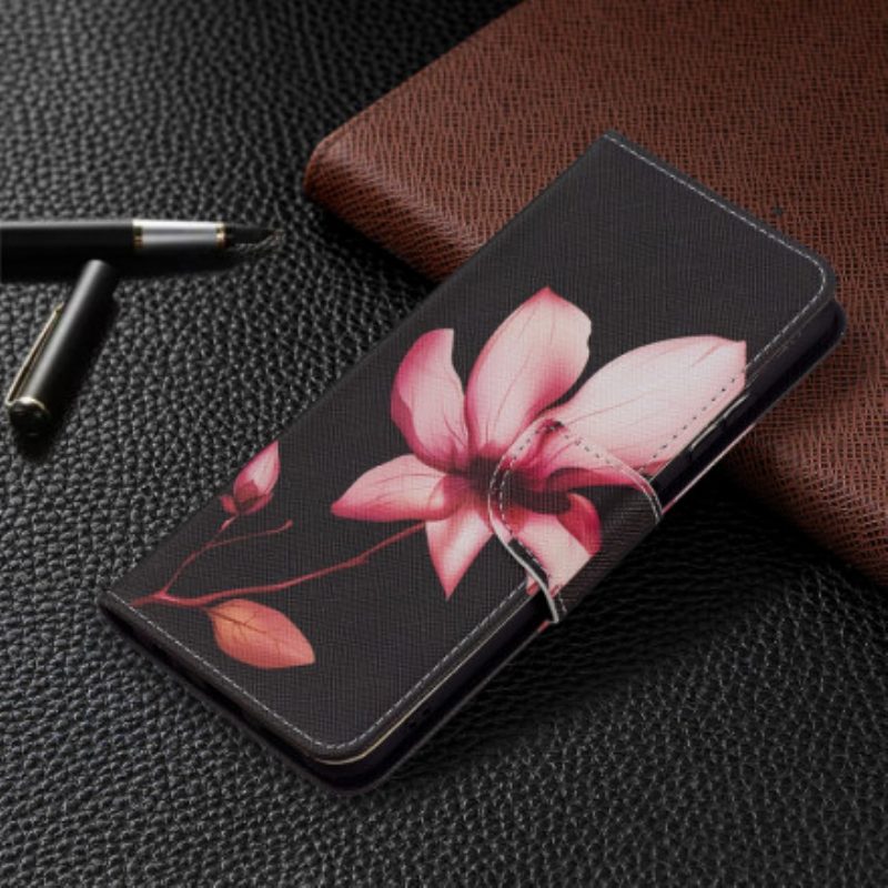 Flip Case Für Samsung Galaxy A22 5G Pinke Blume