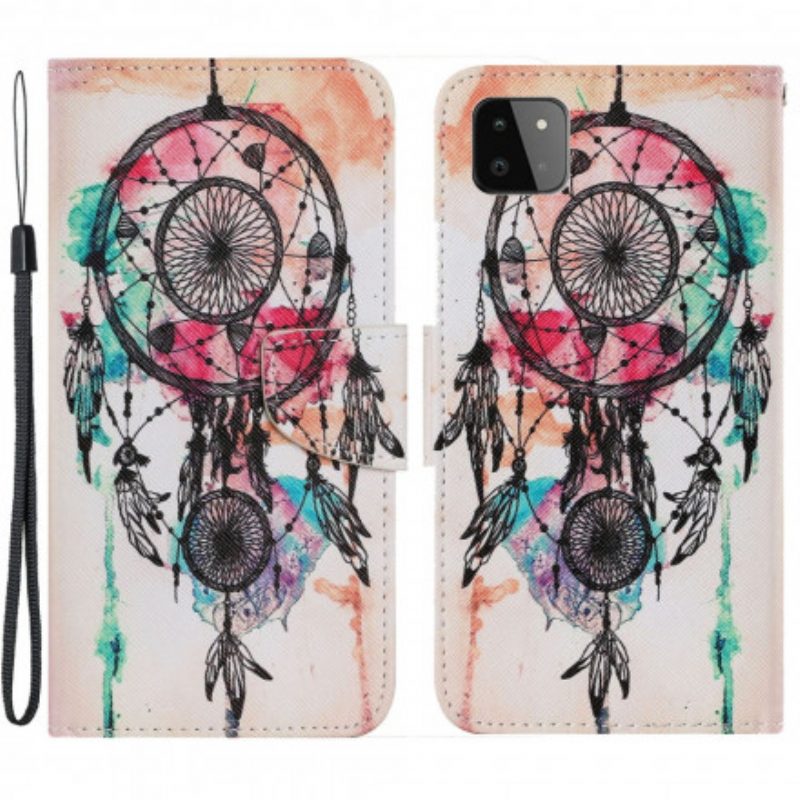 Flip Case Für Samsung Galaxy A22 5G Traumfänger-aquarell