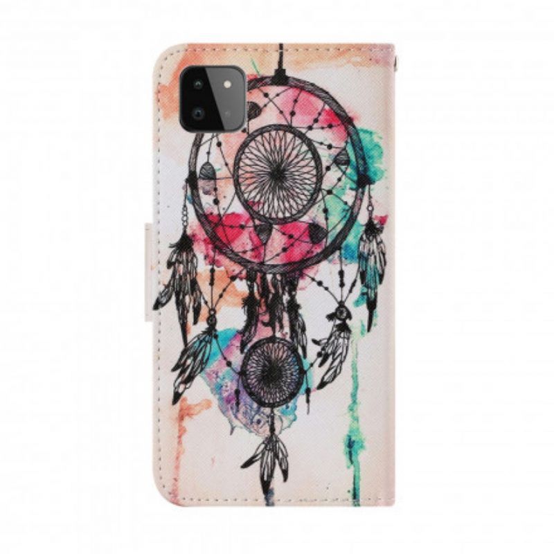 Flip Case Für Samsung Galaxy A22 5G Traumfänger-aquarell