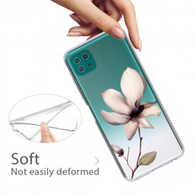 Handyhülle Für Samsung Galaxy A22 5G Premium-blumenmuster