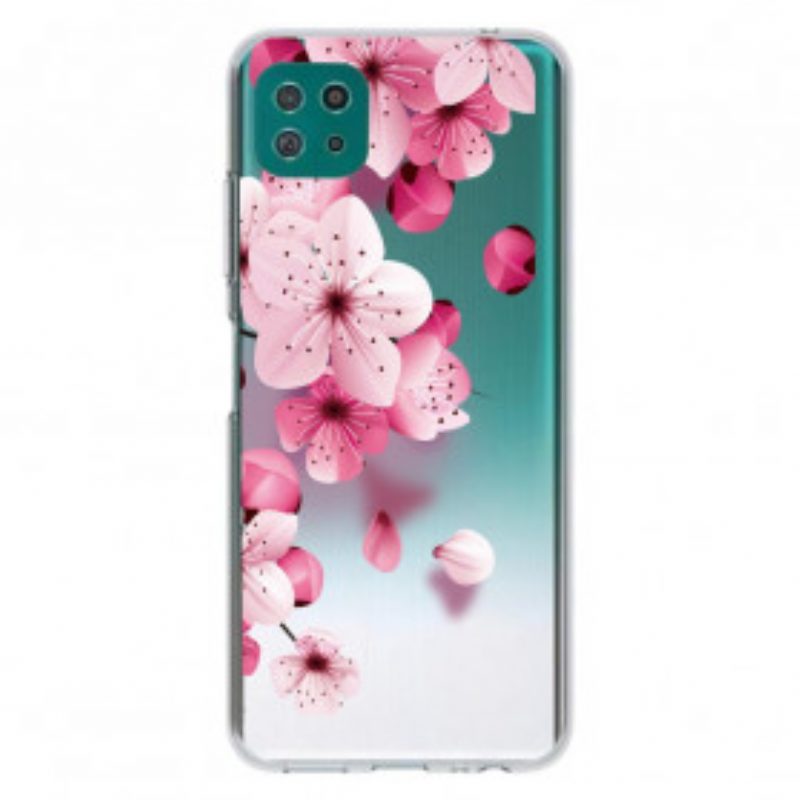 Hülle Für Samsung Galaxy A22 5G Kleine Rosa Blumen