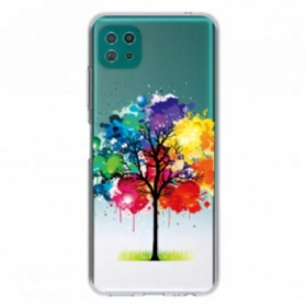 Hülle Für Samsung Galaxy A22 5G Nahtloser Aquarellbaum