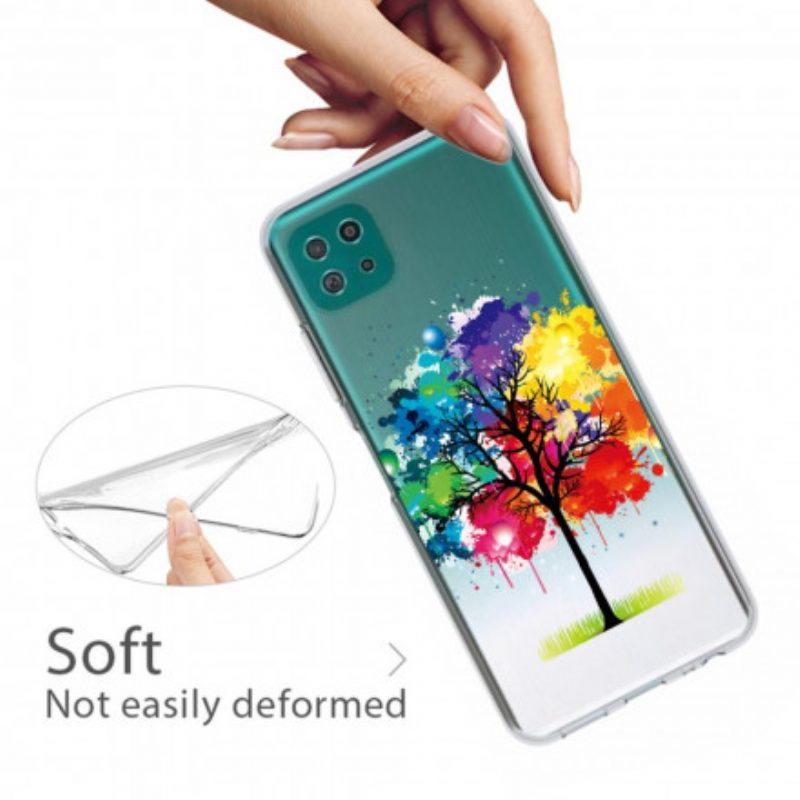 Hülle Für Samsung Galaxy A22 5G Nahtloser Aquarellbaum