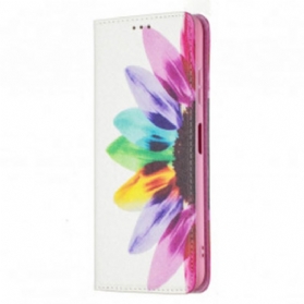 Schutzhülle Für Samsung Galaxy A22 5G Flip Case Aquarellblume