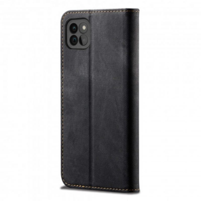 Schutzhülle Für Samsung Galaxy A22 5G Flip Case Denim-stoff