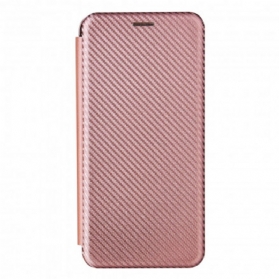 Schutzhülle Für Samsung Galaxy A22 5G Flip Case Kohlefaser