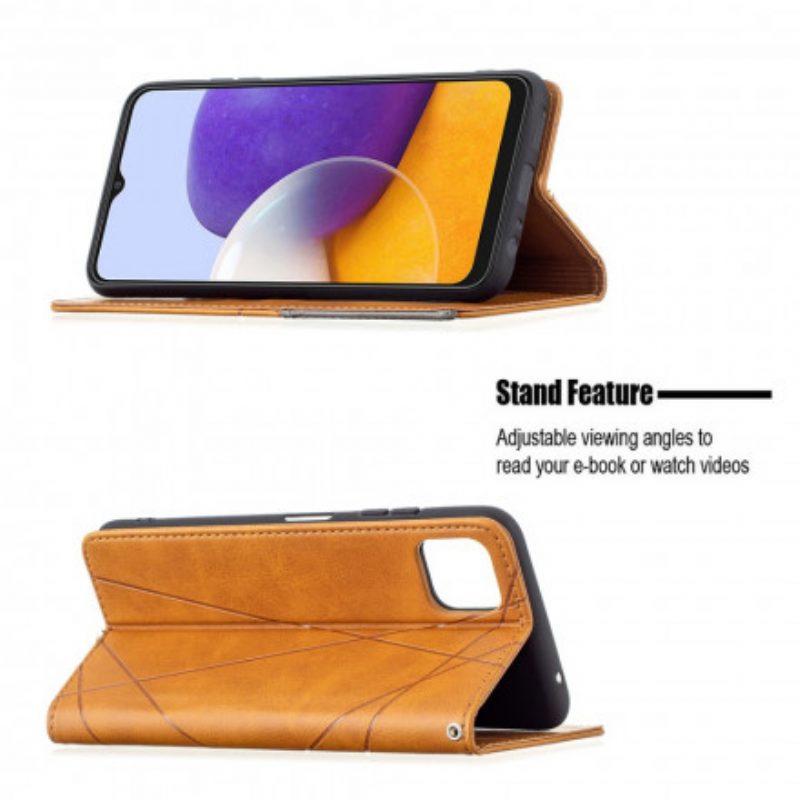 Schutzhülle Für Samsung Galaxy A22 5G Flip Case Künstlerstil