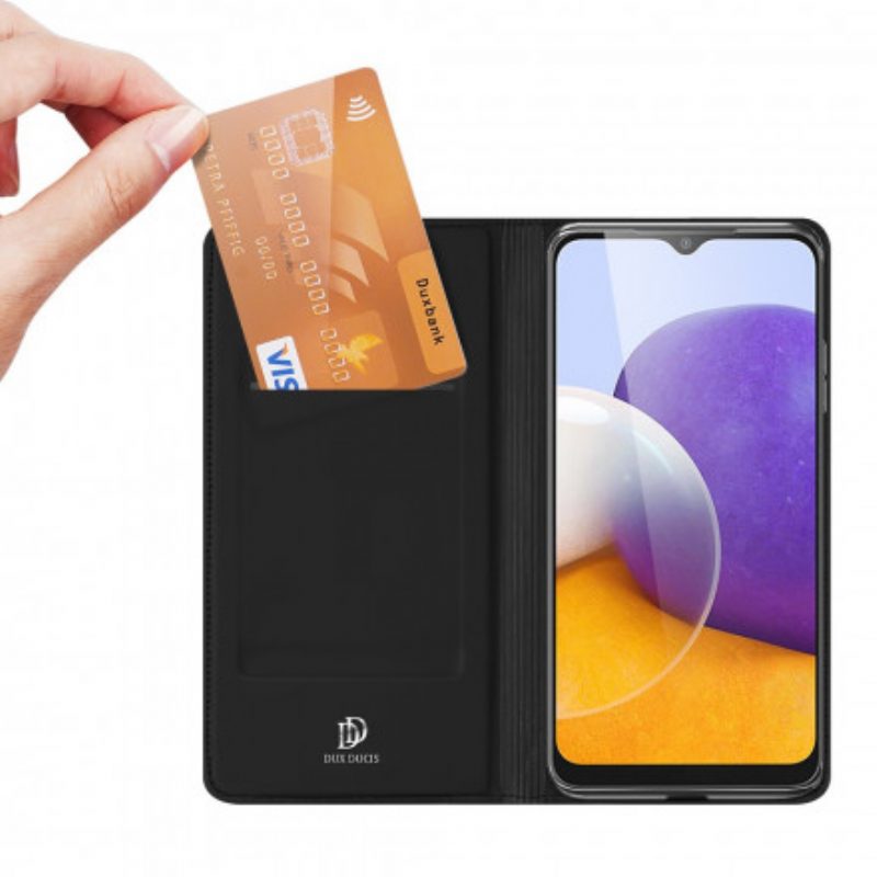 Schutzhülle Für Samsung Galaxy A22 5G Flip Case Skin Pro Dux Ducis