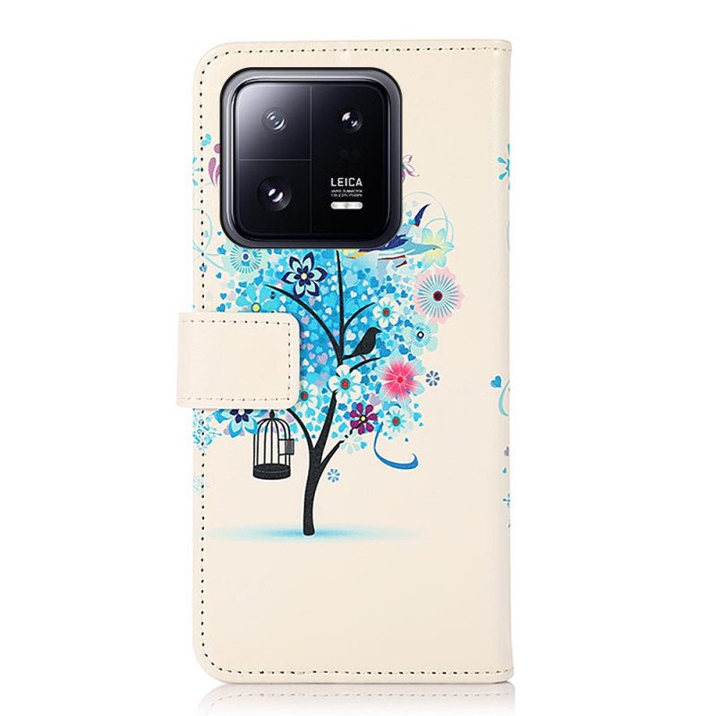 Flip Case Für Xiaomi 13 Blühender Baum