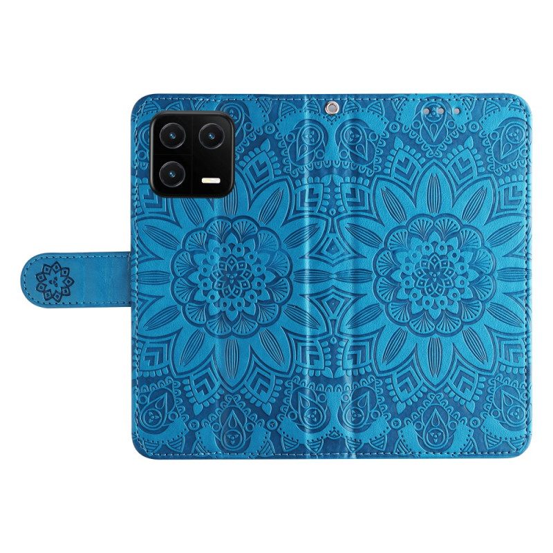 Flip Case Für Xiaomi 13 Mandala-sonne Mit Schlüsselband